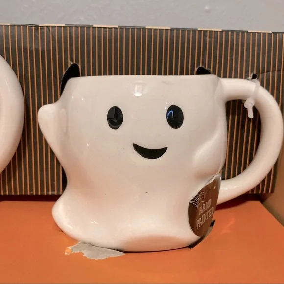 Cobwebs and Cauldrons Ghost Shaped Mug Set - Picture 3 of 8